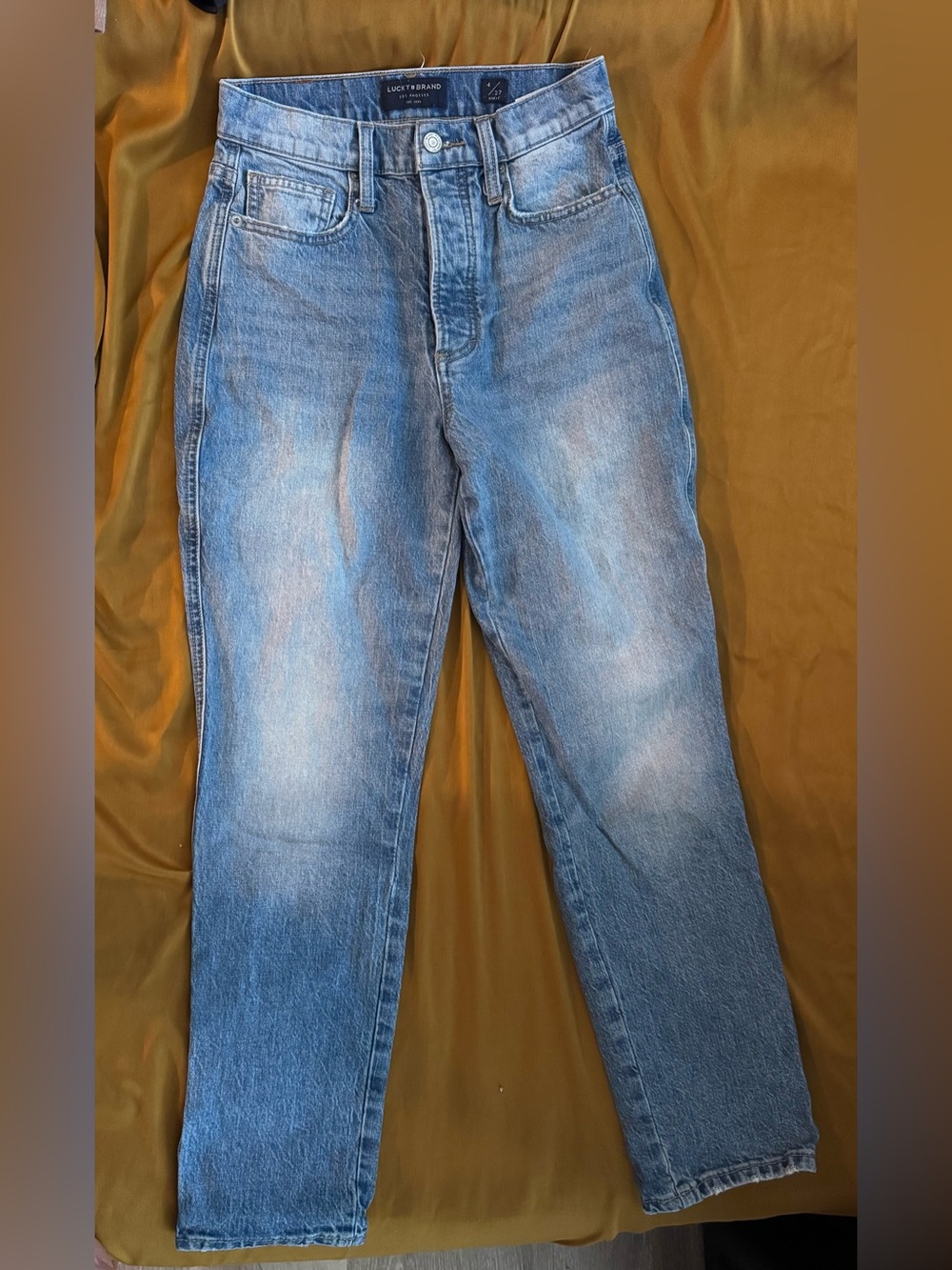 Lucky Brand Button Fly Mom High Rise Jean